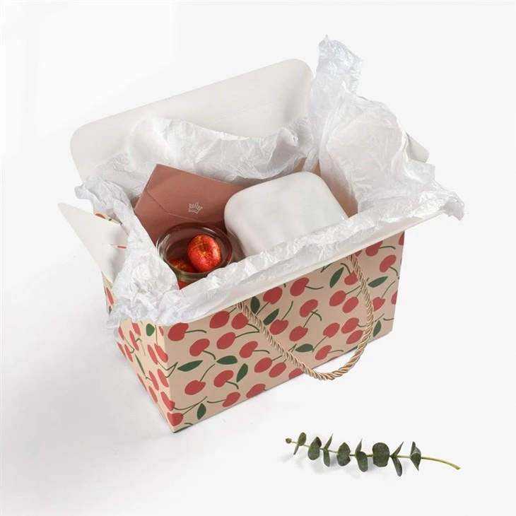 Hand-held Nougat Soyflake Crisp Souvenir Cookie Macaron Baking Box
