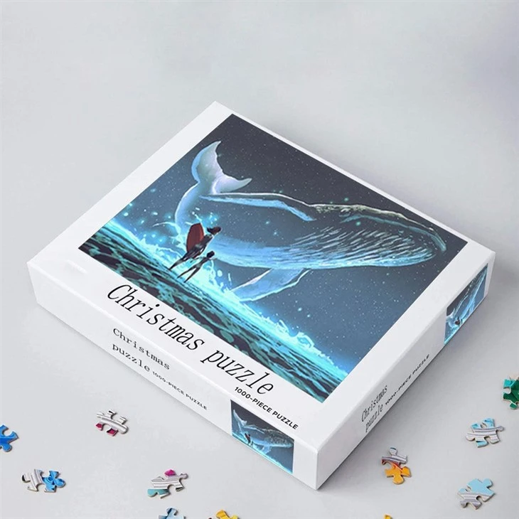 Puzzle Blue Cardboard